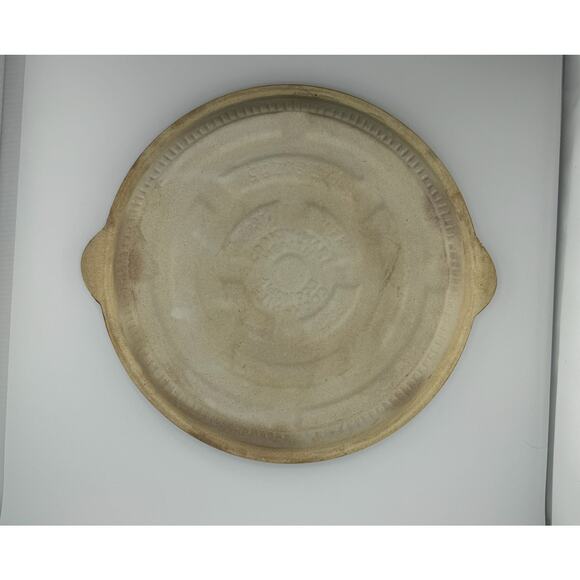 1930's Vintage USA Set of 2 Stoneware Cook-Rite Crock Bowl and Pie Plate Dish - Picture 7 of 15